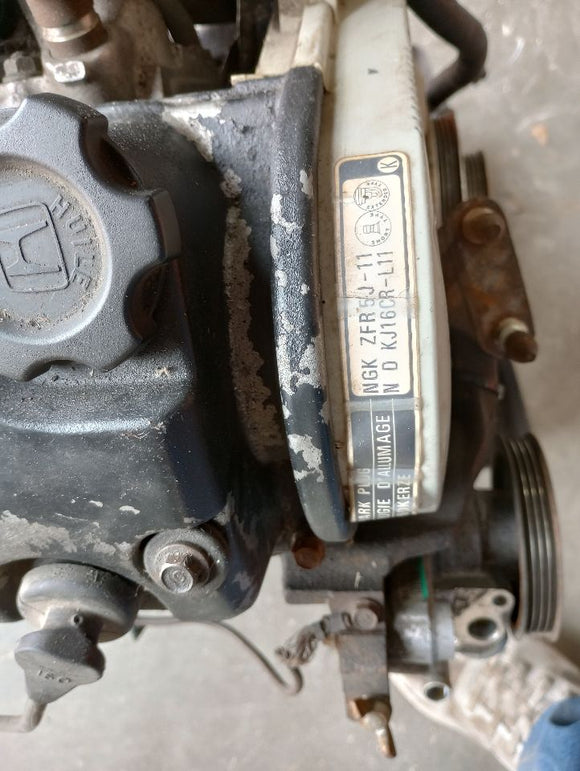 Honda Del Sol Complete Long Block Engine Vtech With Accessories And Harness