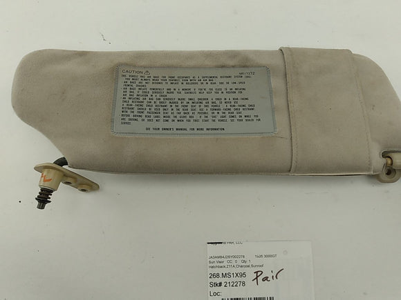 Mitsubishi 3000GT Pair Of Front Sun Visors