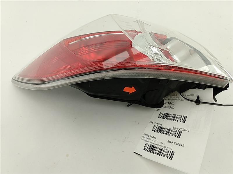 Mazda Mazda 3 Rear Left Brake Light Assembly Fender Mounted