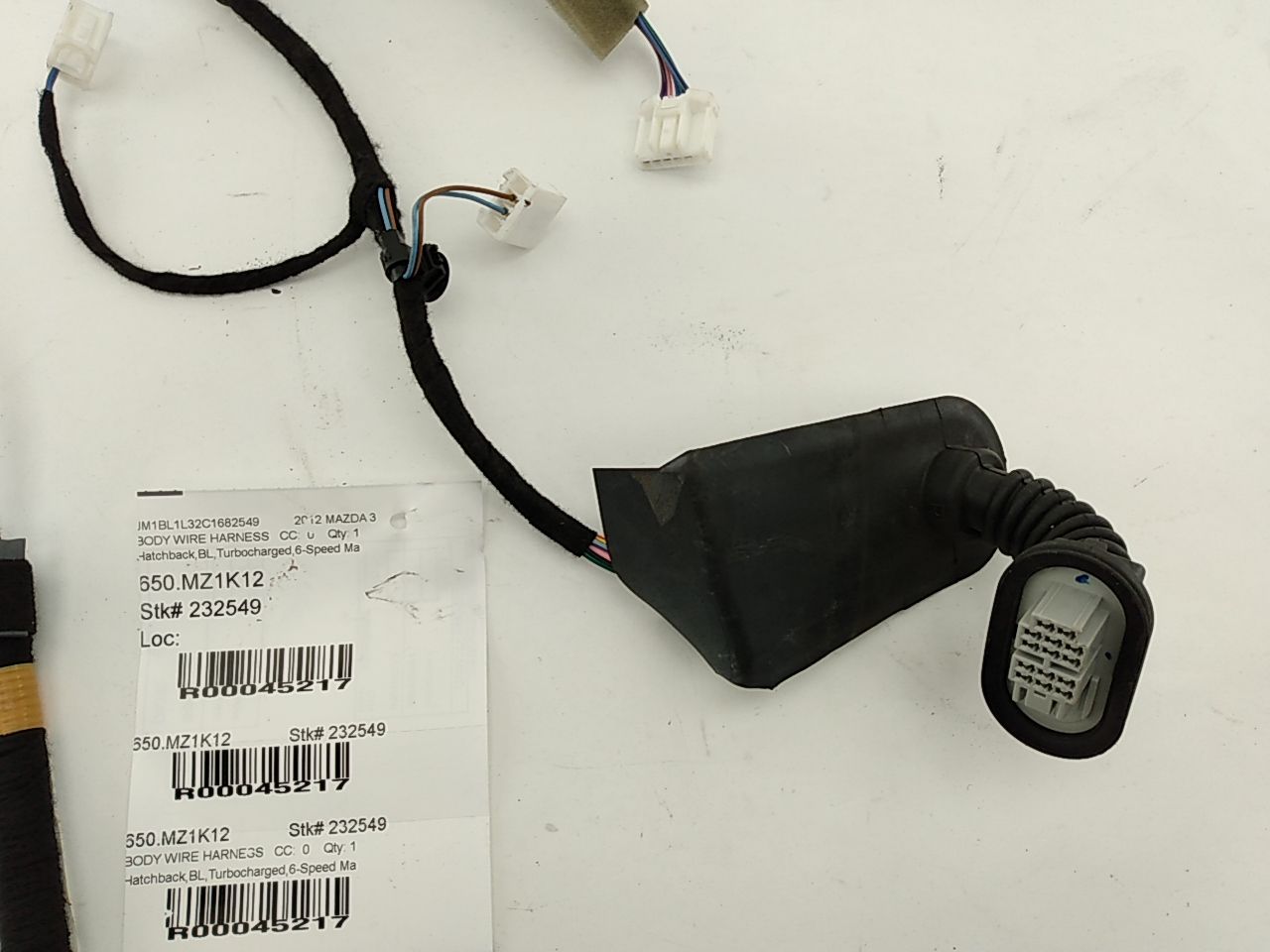 Mazda Mazda 3 Rear Right Door Wire Harness