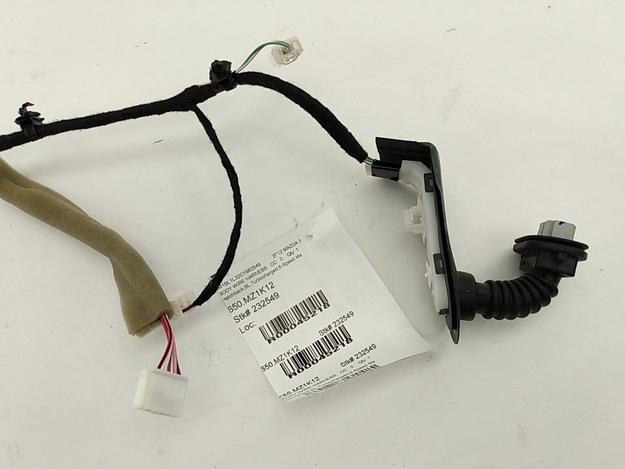 Mazda Mazda 3 Rear Left Door Wire Harness | Playground PAR