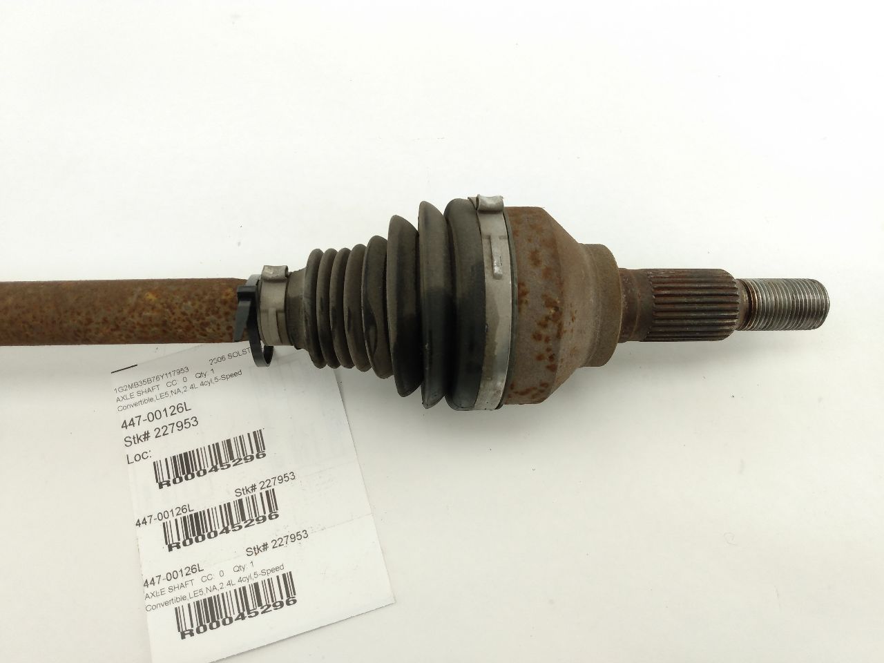 Pontiac Solstice Rear Left Axle Shaft