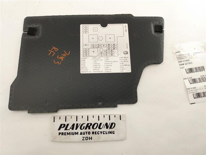 Pontiac Solstice Fuse Box Cover