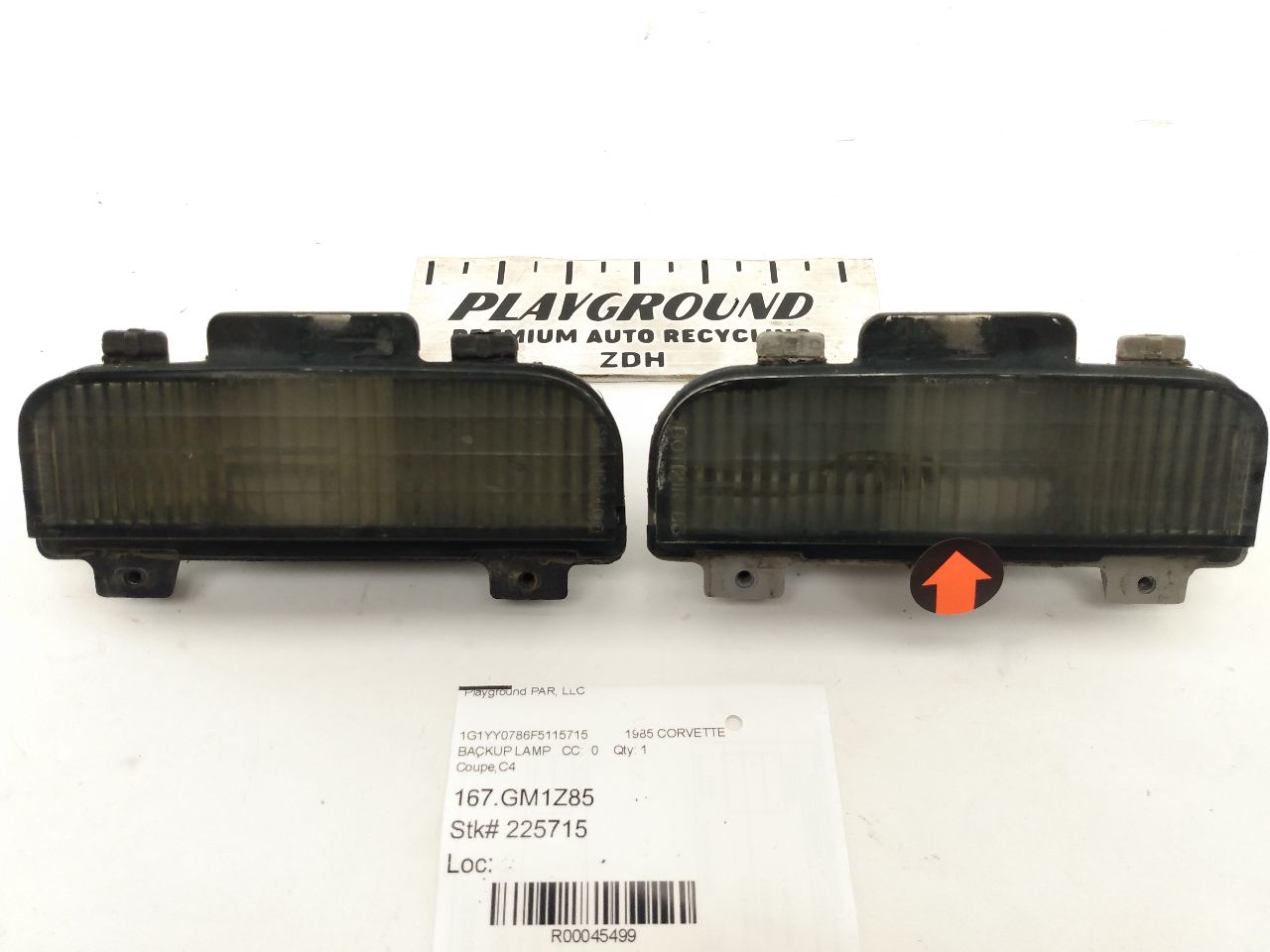 Chevrolet Corvette Pair of Back Up Light Cover