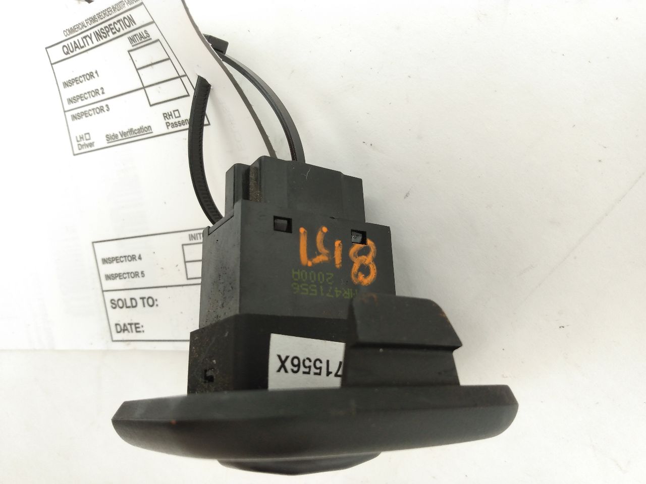 Mitsubishi Eclipse Fog Light Switch With Trim Panel