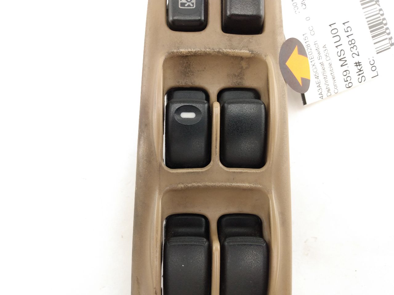 Mitsubishi Eclipse Front Left Door Window And Lock Switch With Trim Panel