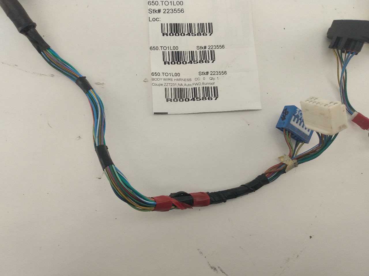 Toyota Celica Front Right Door Wire Harness - 0