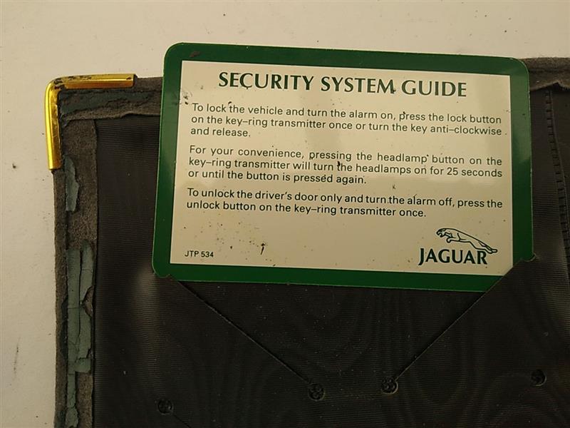 Jaguar XJ8L Owners Manual