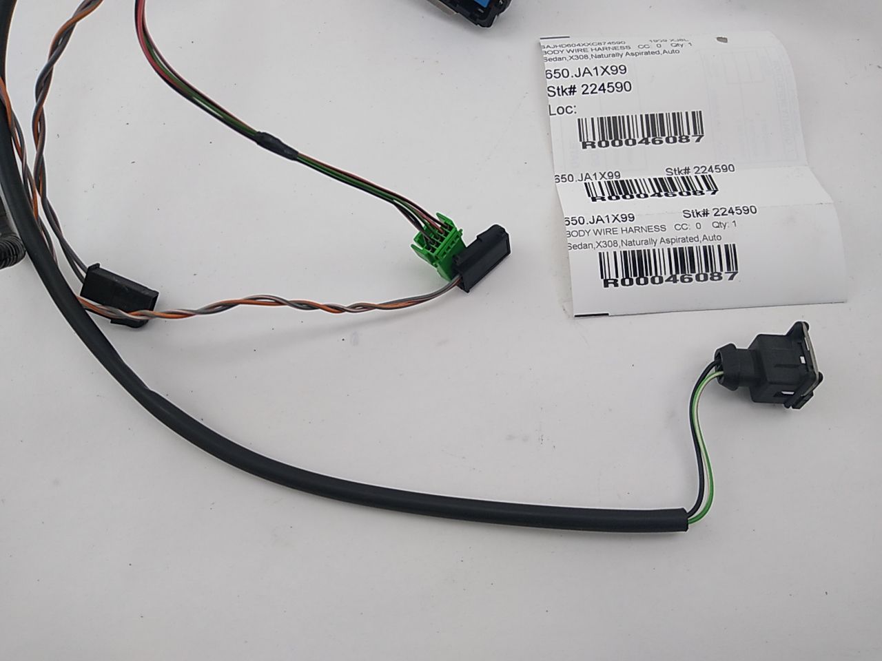 Jaguar XJ8L Front Right Door Wire Harness