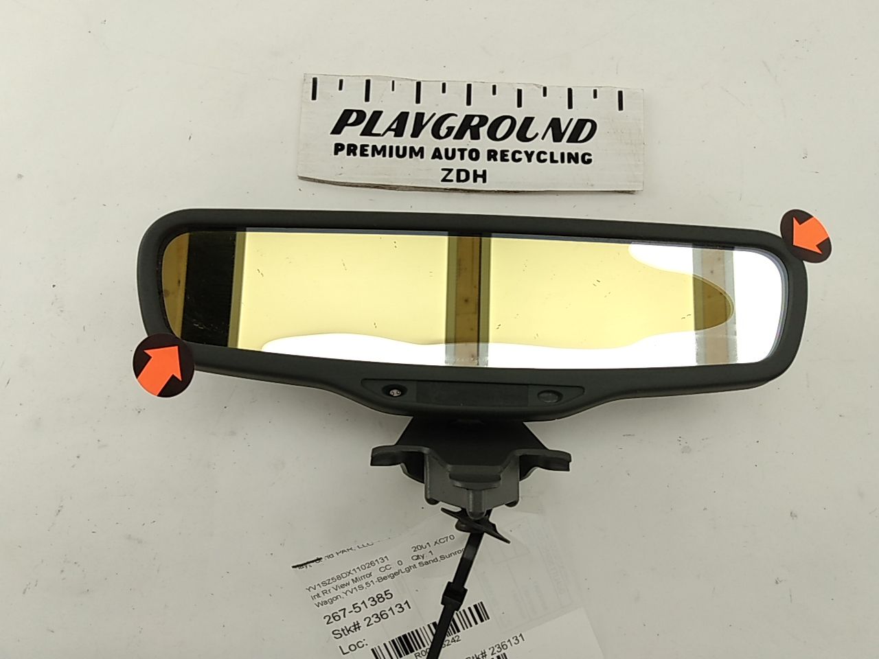 Volvo XC70 Rear View Mirror