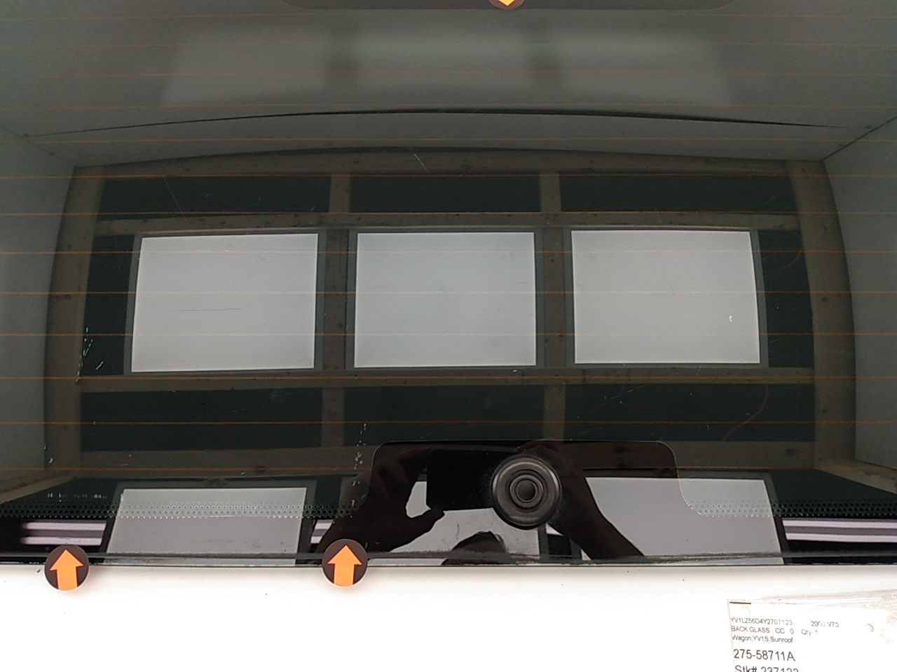 Volvo V70 Back Glass