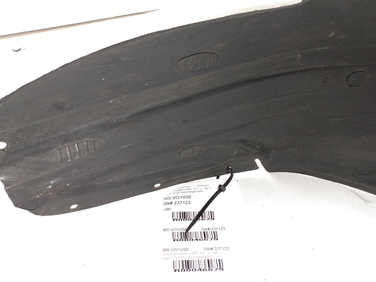 Volvo V70 Left Rear Inner Fender Liner