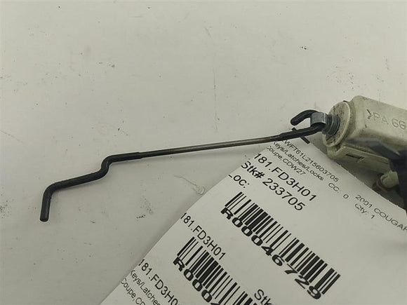 Mercury Cougar Rear Hatch Lock Actuator