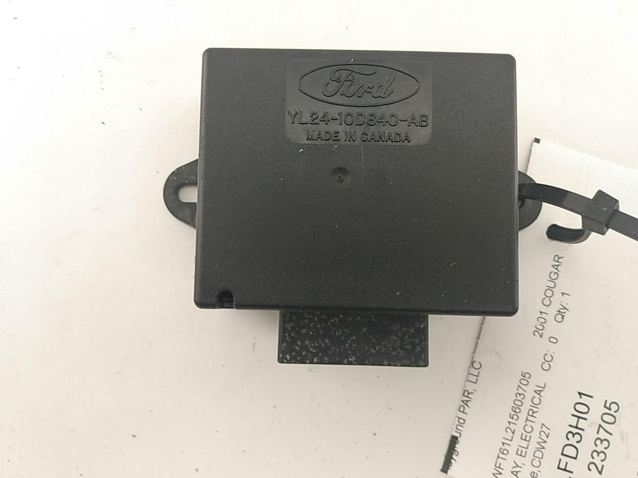 Mercury Cougar Seat Relay Module