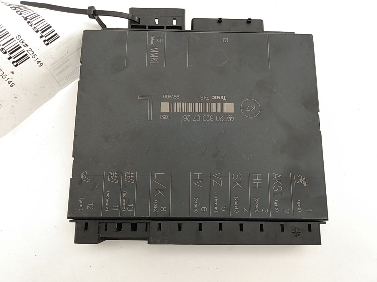 Mercedes S430 Front Left Power Seat Control Module