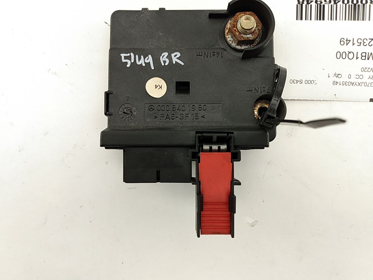 Mercedes S430 Rear Battery Juntion Fuse Box