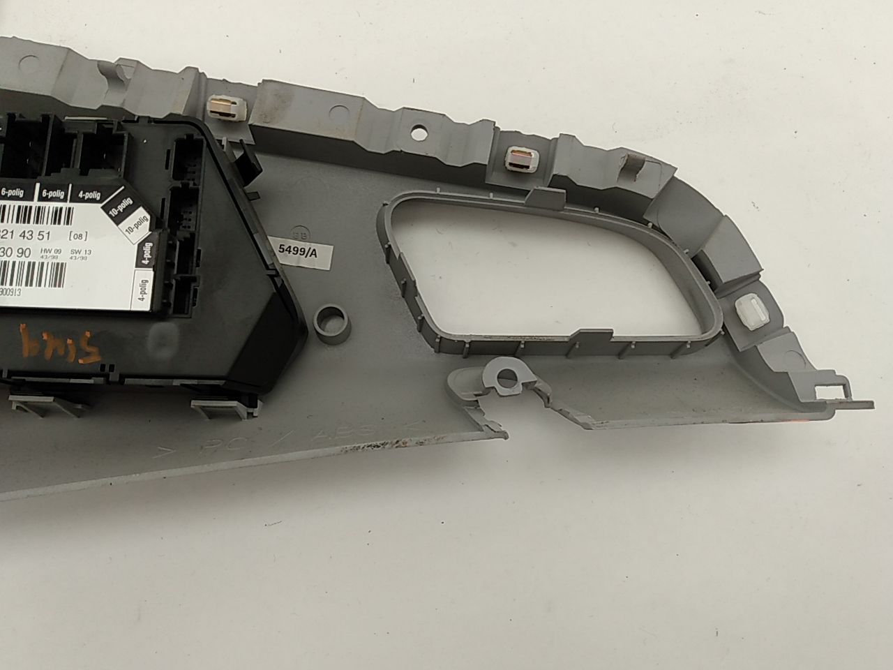 Mercedes S430 Rear Left Upper Door Panel With Seat Control Module