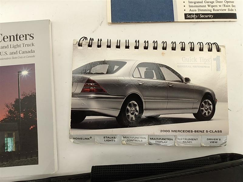 Mercedes S430 Owners Manual