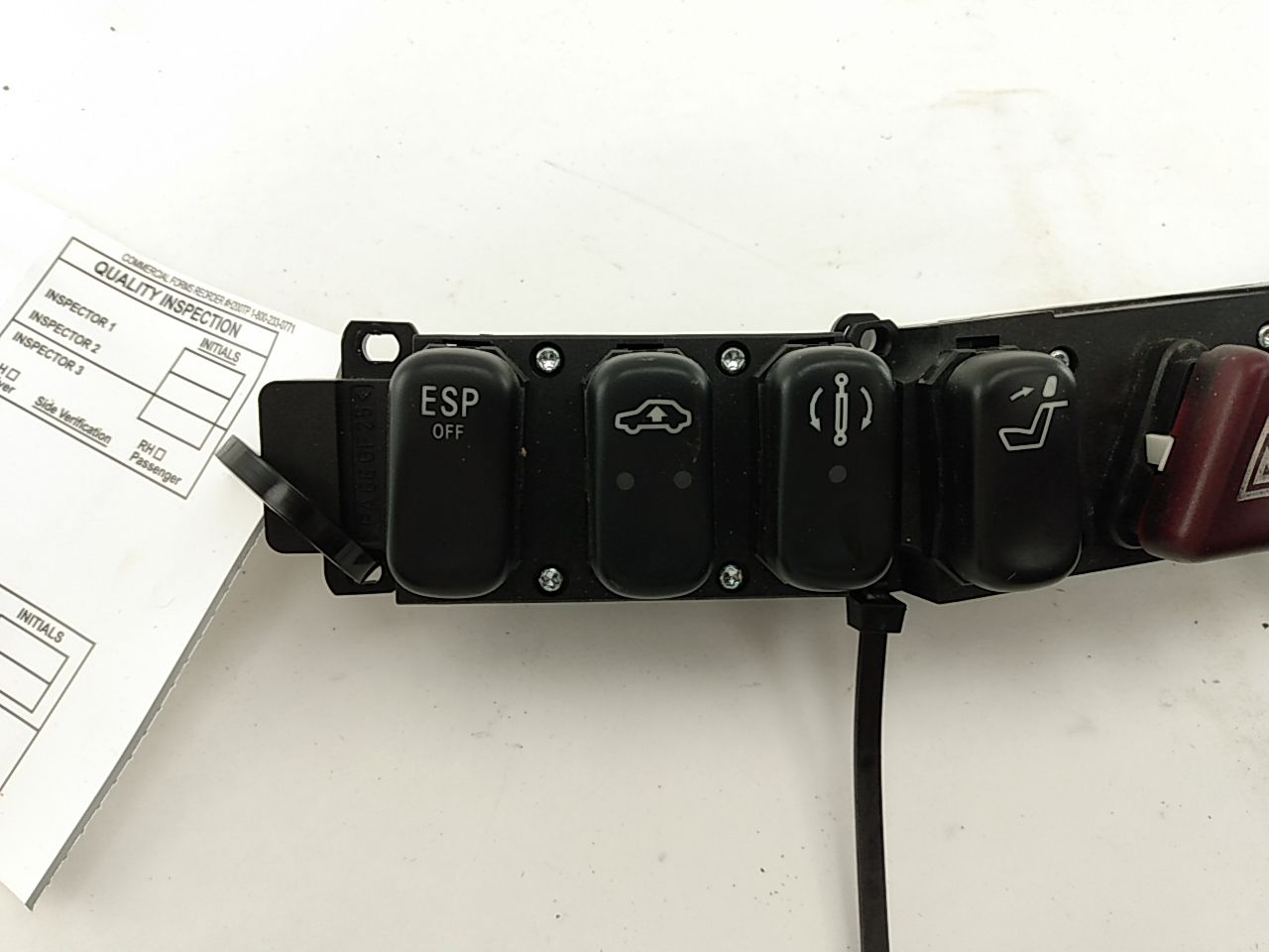 Mercedes S430 Dashboard Hazard Suspension Tow Switch module