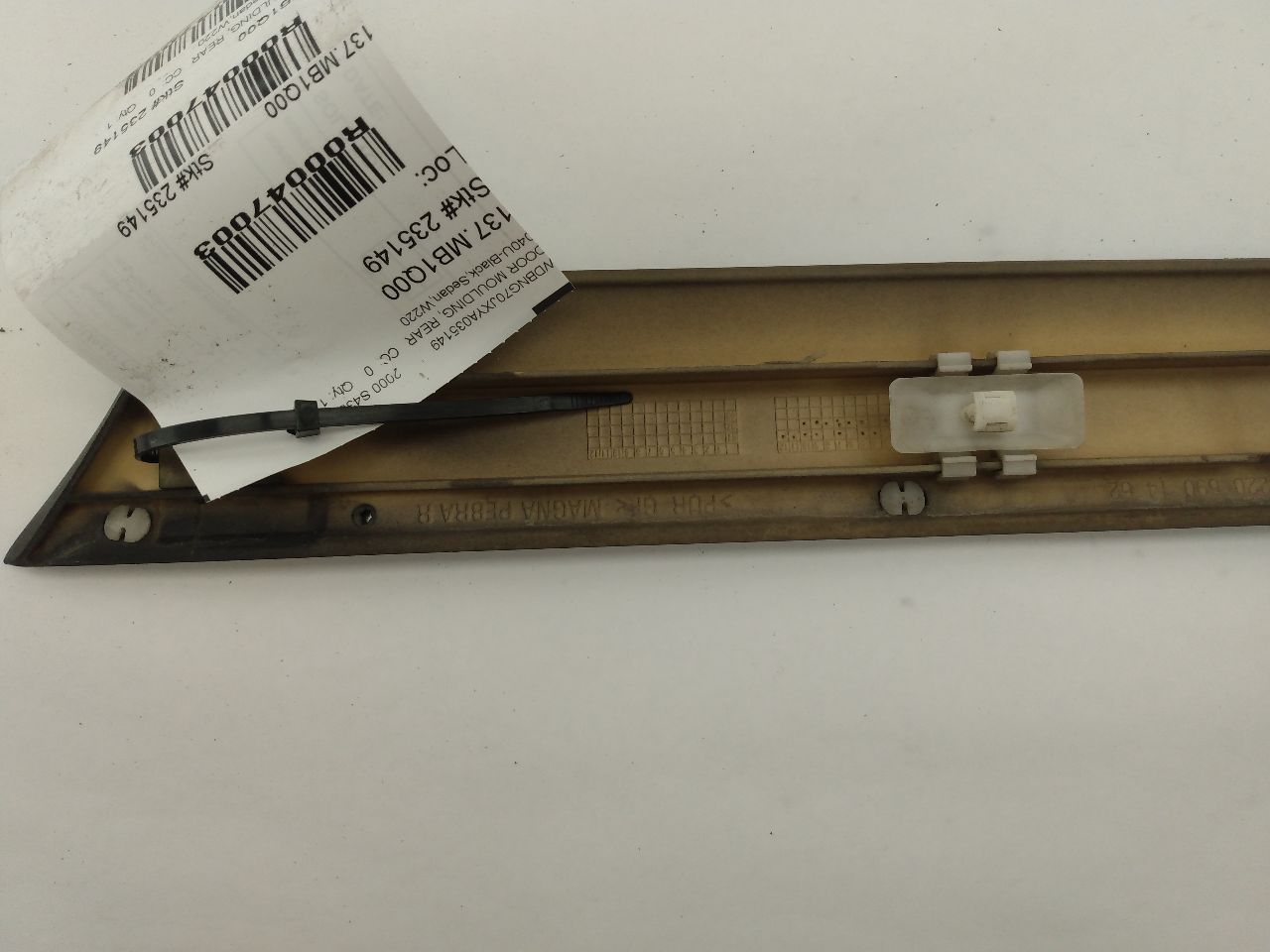 Mercedes S430 Rear Right Exterior Door Moulding