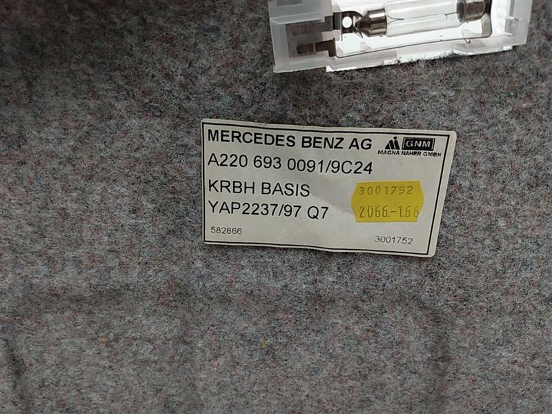 Mercedes S430 Trunk Carpet