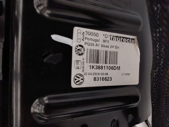 Volkswagen Eos Front Right Lower Seat Track