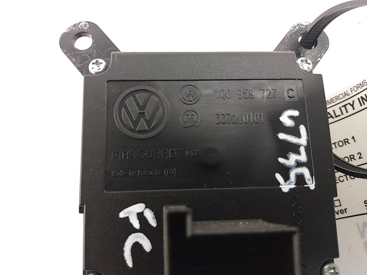 Volkswagen Eos Convertible Top Switch