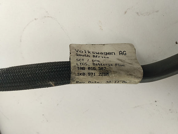 Volkswagen Eos Battery Cable