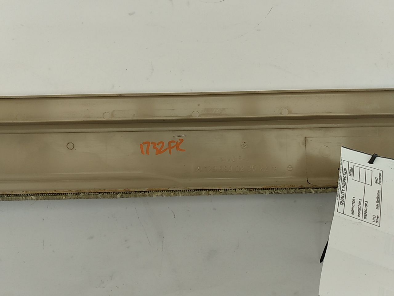 Mercedes SL320 Right Passenger Sill Cover