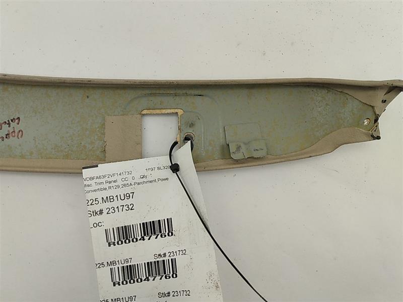 Mercedes SL320 Upper Windshield Roof Latch Trim