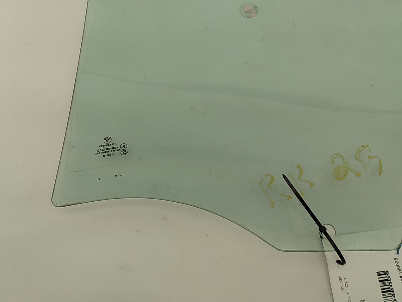 BMW 328I Right Rear Door Glass