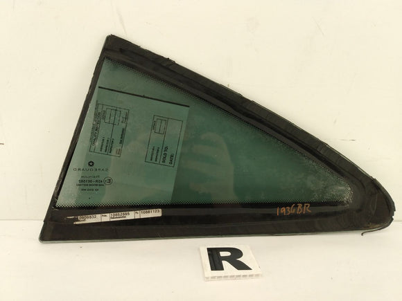 Chrysler Crossfire Rear Right Quarter Glass