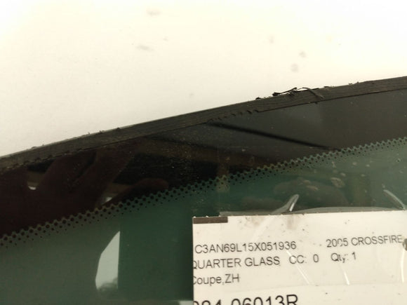 Chrysler Crossfire Rear Right Quarter Glass