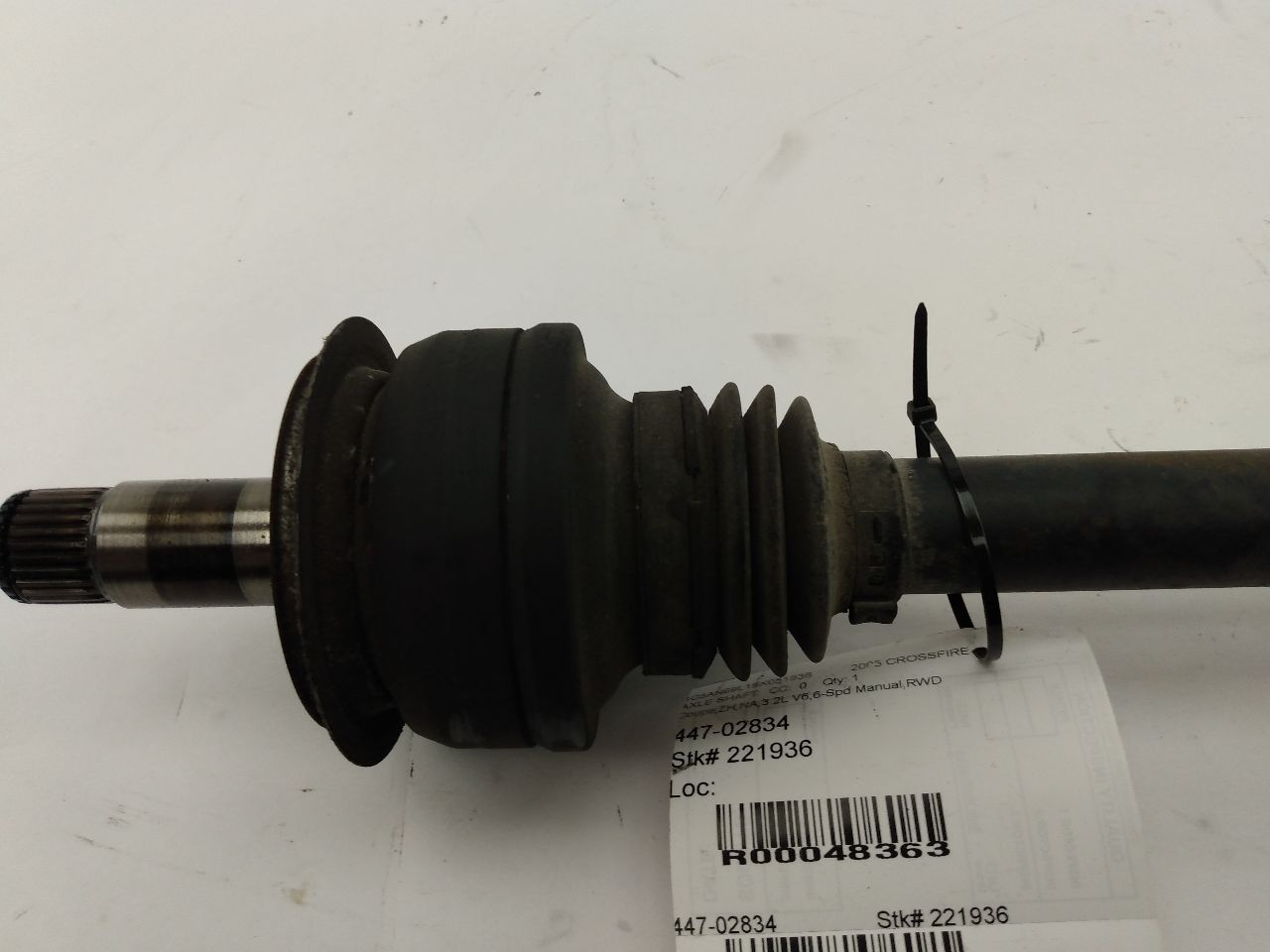 Chrysler Crossfire Rear Left Axle Shaft