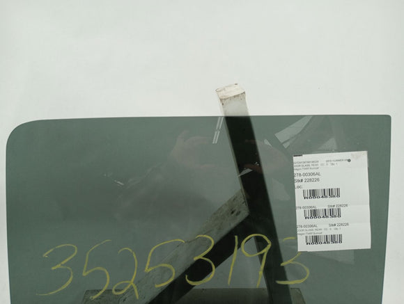Hummer H3 Rear Left Door Glass