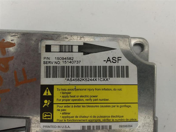 Hummer H3 Air Bag Control Module