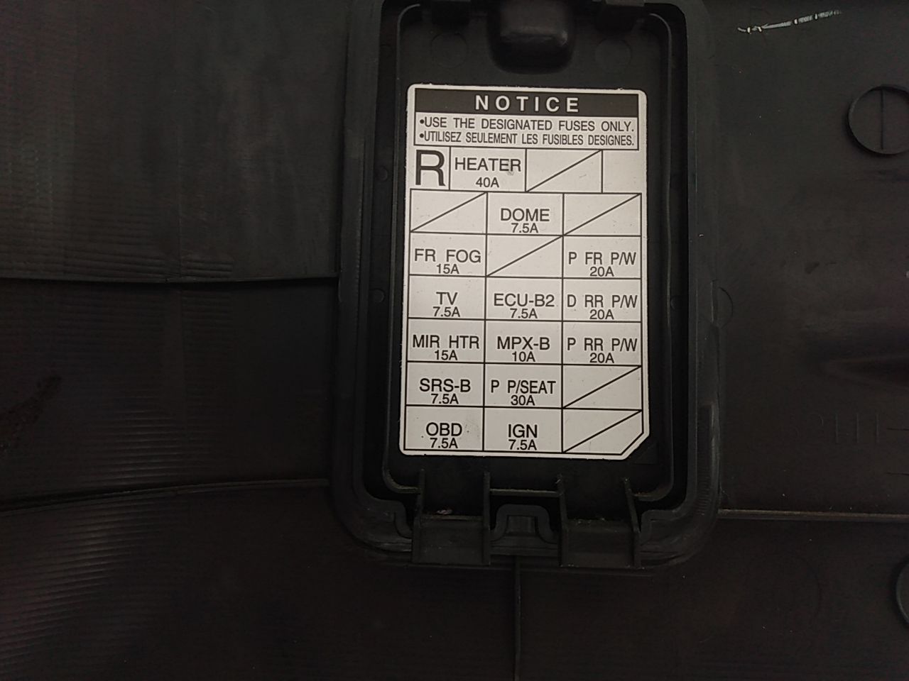 Lexus IS300 Front Right Kick Panel Trim