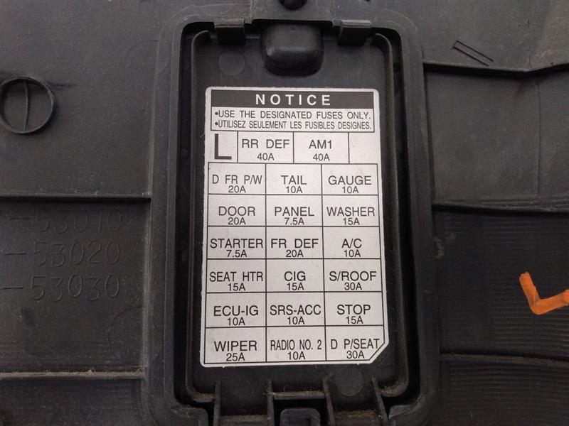 Lexus IS300 Front Right Kick Panel Trim