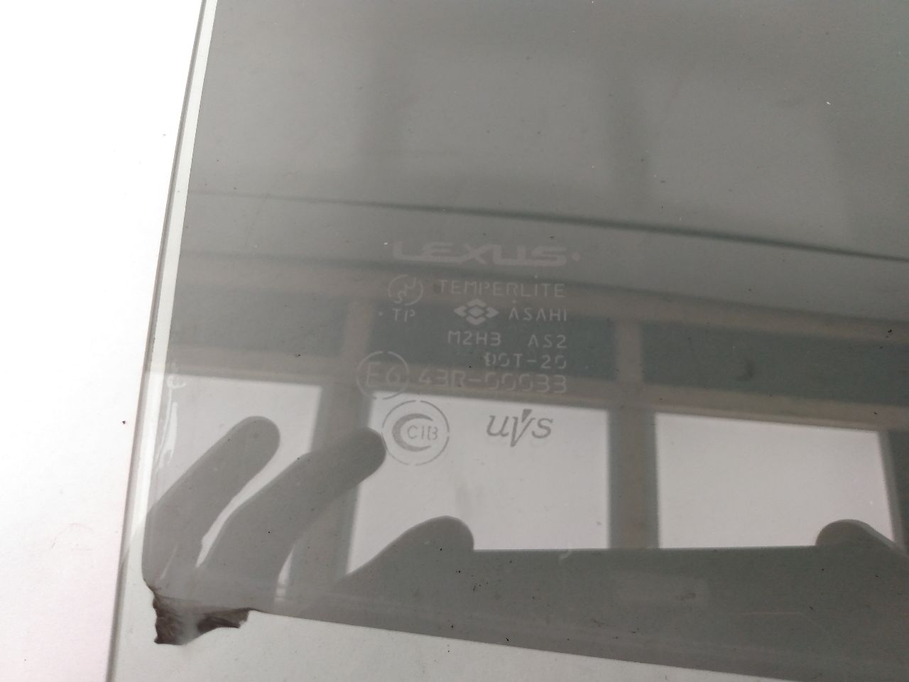 Lexus IS300 Rear Right Window Glass