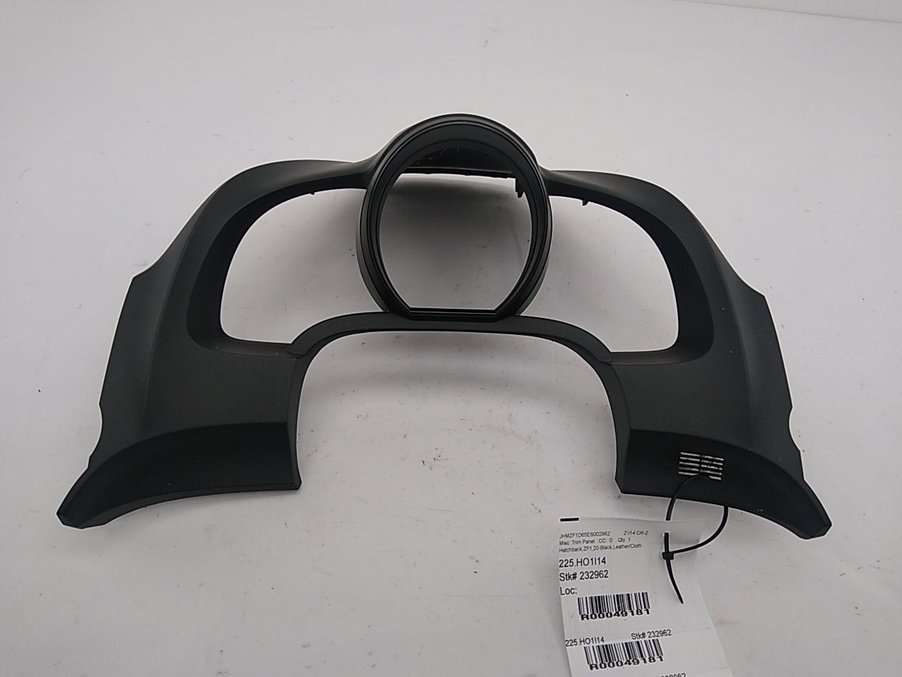 Honda CR-Z Front Gauge Cluster Console Trim Piece