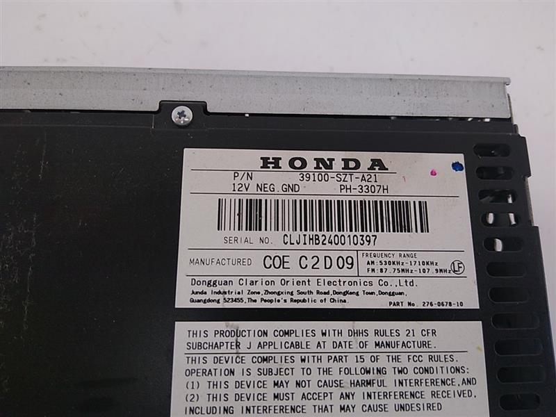 Honda CR-Z Radio Unit Without Navigation