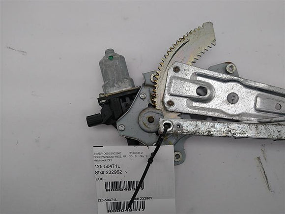 Honda CR-Z Front Left Door Window Actuator With Motor