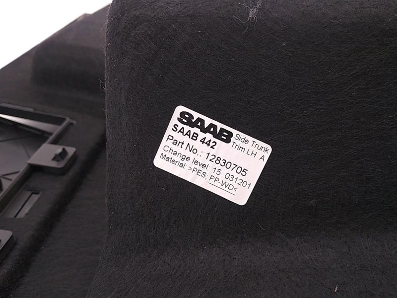 Saab 9-3 Rear Left Interior Trunk Liner Trim Piece