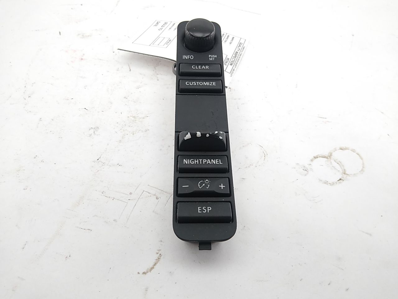 Saab 9-3 Roof Control Switch Panel