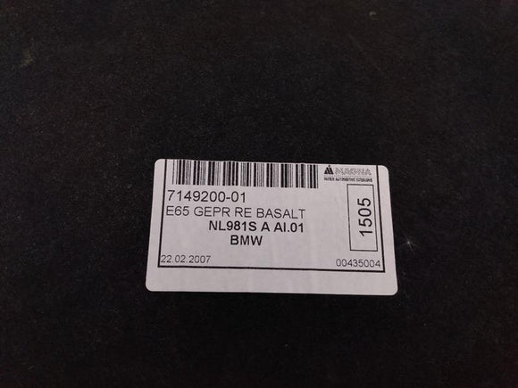 BMW 750LI Trunk Right Side Trim Cover