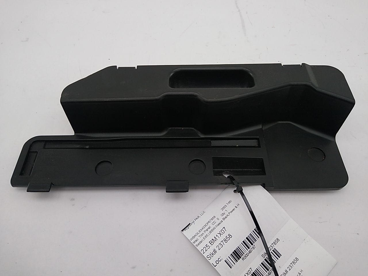 BMW 745I Right Trunk Mat Base Trim