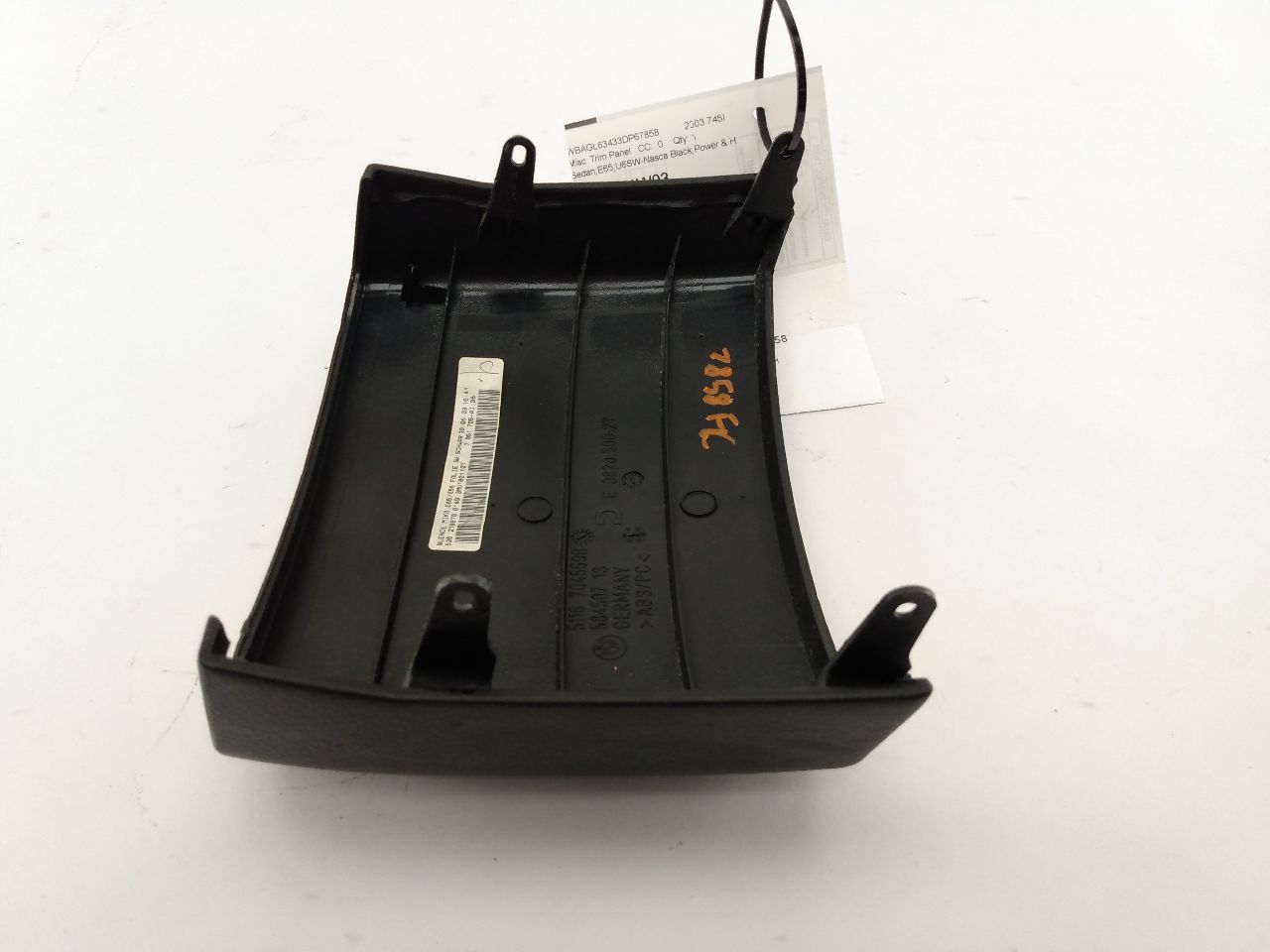 BMW 745I Front Center Console Rear Trim Piece