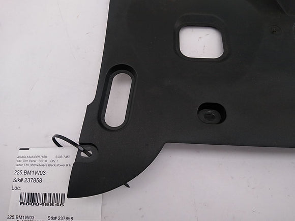 BMW 745I Front Left Lower Dash Board Kick Panel