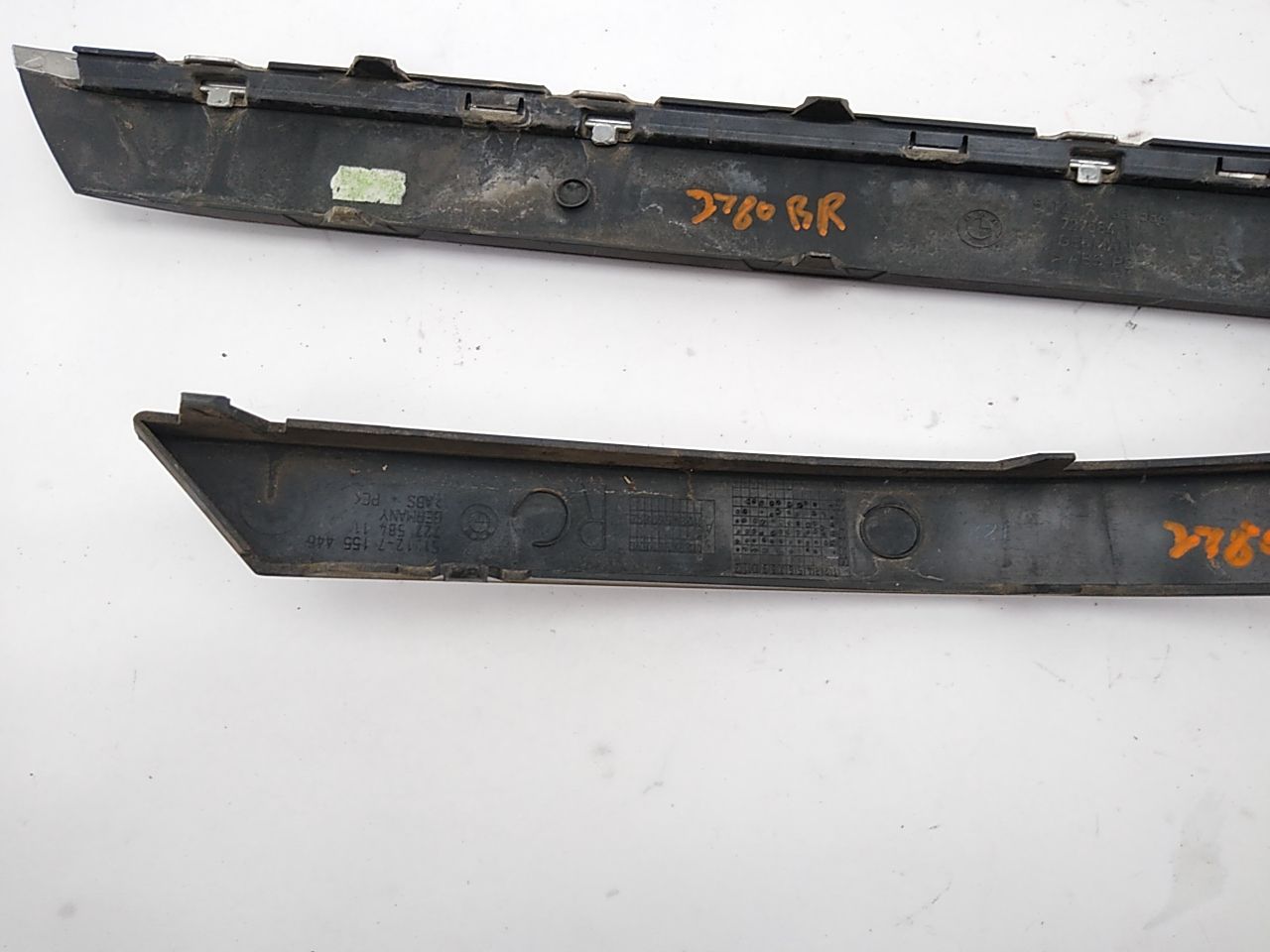 BMW 750LI Pair Of Rear Right Bumper Moulding Trim