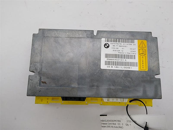 BMW 745I Air Bag Control Module Unit